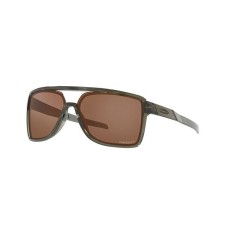 Oakley Мужские прямоугольные поляризационные солнцезащитные очки, пластиковая оправа, зеленые, 63мм Зеленый (Olive Ink)
