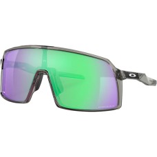 Oakley Солнцезащитные очки Sutro Prizm с широкими цилиндрическими линзами, обзор по бокам, защита от UVA и UVB Серый (Grey Ink/Prizm Road Jade)