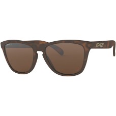 Oakley Солнцезащитные очки Frogskins Prizm с поляризованными линзами, прочной оправой и защитой от УФ-лучей Коричневый (Matte Tort - Prizm Tungstn)