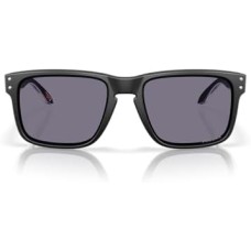 Oakley Мужские квадратные солнцезащитные очки Oakley OO9102 Holbrook, UV-защита, стильный дизайн Черный (Matte Black/Blue/Prizm Grey)