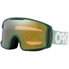 Oakley Лыжные очки Line Miner LARGE/MEDIUM для мужчин и женщин, с технологией антифог, комплект с iWear Золотой (Matte Jade / Prizm Sage Gold)