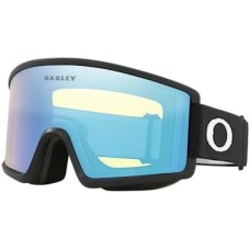 Oakley Сноубордические очки Target Line L с антифогом и широкой посадкой для катания в снегу Черный (Matte Black Strap/Hi Yellow Lens)