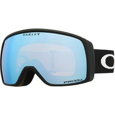 Oakley Лыжные очки Flight Tracker S с современными технологиями и оптимальным полем зрения Черный (Matte Black Strap/Prizm Snow Sapphire Iridium Lens)