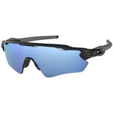 Oakley Солнцезащитные очки Radar EV Path OO9208 с оригинальным чехлом и аксессуарами, 5 предметов Черный ((55) Matte Black/Prizm Deep Water Polarized)