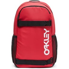 Oakley Рюкзак для скейтбординга Freshman, водоотталкивающий, черный, с отделением для ноутбука Красный (Red Line)