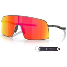 Oakley Солнцезащитные очки Oakley Sutro TI OO6013 для мужчин + комплект аксессуаров и дизайнерский набор iWear Серый (Satin Carbon / Prizm Ruby)