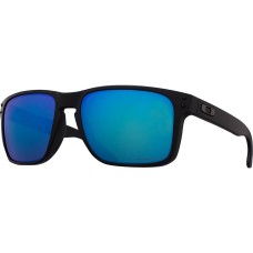 Oakley Солнцезащитные очки Holbrook XL с поляризованными линзами Prizm, 100% защита от UV, легкая оправа O-Matter Черный (Matte Black/Prizm Sapphire Polarized)
