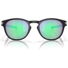 Oakley Круглые солнцезащитные очки с легкой конструкцией, Low Bridge Fit, матовые черные/Prizm Sapphire, 53 мм Черный (Matte Black/Prizm Golf)