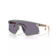 Oakley Мужские солнцезащитные очки BXTR Metal Forge, геометрической формы, из материала O Matter с линзами Prizm Серый (Transparent Gray Ink)