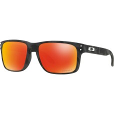 Oakley Солнцезащитные очки Holbrook с линзами Prizm, легкая и прочная оправа, идеально оптическое выравнивание Черный (Black Camo/Prizm Ruby)