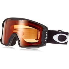 Oakley Лыжные очки Line Miner M с защитой от ударов, для всех типов лиц, анфасный вид, Пластик Черный (Matte Black/Prizm Persimmon)