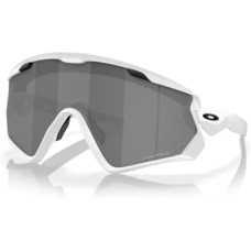 Oakley Мужские солнцезащитные очки Oakley Wind Jacket 2.0 OO9418 + ремешок-аксессуар в комплекте + набор iWear для ухода Черный (Matte White / Prizm Black)