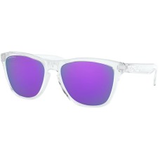 Oakley Солнцезащитные очки Frogskins Prizm с поляризованными линзами, прочной оправой и защитой от УФ-лучей Нет цвета (Polished Clear/Prizm Violet)