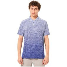 Oakley Футболка-поло Oakley C1 с градиентом, ретро воротником и встроенной петлёй для очков Синий (Crystal Blue)