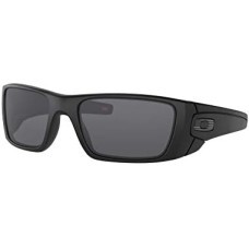 Oakley Мужские солнцезащитные очки Fuel Cell OO9096, прямоугольные защитные линзы, легкая конструкция Черный (Si Matte Black Usa Flag/Grey)