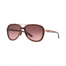 Oakley Женские солнцезащитные очки Split Time OO4129, в форме пилота, с поликарбонатными линзами Черный (BLACK GRADIENT/RED)