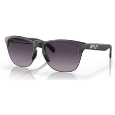 Oakley Солнцезащитные очки Frogskins Lite, матово-чёрные, с линзами Prizm серого градиента 63 мм, полуоправная конструкция Нет цвета (NOCOLOR)