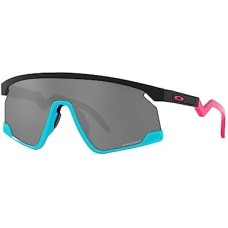Oakley Солнцезащитные очки BXTR в матовом черном/розовом/бирюзовом варианте с линзами Prizm Black, из легкого и прочного биоматериала Нет цвета (NOCOLOR)