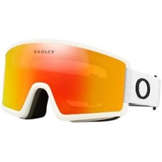 Oakley Сноубордические очки Target Line L с антифогом и широкой посадкой для катания в снегу Белый (Matte White Strap/Fire Iridium Lens)