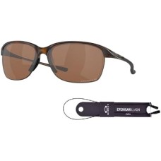 Oakley Женские прямоугольные солнцезащитные очки Oakley Unstoppable OO9191 с аксессуаром для крепления и комплектом iWear Коричневый (Matte Brown Tortoise / Prizm Tungsten Polarized)