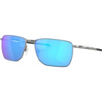 Oakley Ejector Prizm Sunglasses Satin Chrome/PRIZM Sapphire