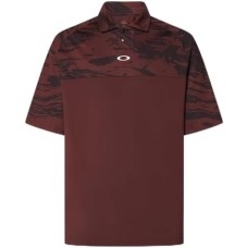 Oakley Поло-рубашка Oakley Reduct C1 Duality с длинными рукавами, защитой UPF 50+ и влагоотводящими свойствами Красный (Grenache)
