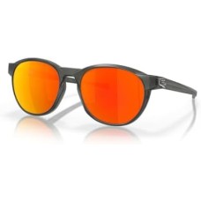 Oakley Круглые солнцезащитные очки Reedmace с поляризованными линзами, черный матовый Bio-Matter Серый (Matte Grey Smoke/Prizm Ruby Polarized)