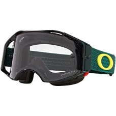 Oakley Очки для горного велосипеда AIRBRAKE MTB, прочные, 75% нейлон, 10% поликарбонат, система быстрой смены линз Зеленый (Bayberry Galaxy)