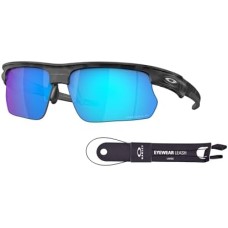 Oakley Солнцезащитные очки Oakley Bisphaera OO9400 прямоугольной формы для мужчин и женщин + комплект аксессуаров + дизайнерский набор iWear Серовато-желтый (Matte Grey Camo / Prizm Sapphire Polarized)