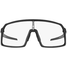Oakley Мужские солнцезащитные очки Sutro с прямоугольной оправой. Низкий мост, идеально подходят для велосипедистов. Черный (Matte Carbon/Clear to Black Photochromic)