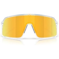 Oakley Мужские солнцезащитные очки Sutro с прямоугольной оправой. Низкий мост, идеально подходят для велосипедистов. Прозрачный (Clear Pacific Glass/Prizm 24k)