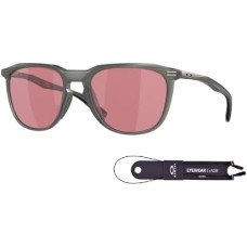 Oakley Солнцезащитные очки Oakley Thurso OO9286 квадратной формы для мужчин + комплект аксессуаров + дизайнерский набор iWear Серый (Matte Grey Smoke / Prizm Dark Golf)