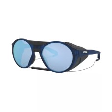 Oakley Круглые солнцезащитные очки с поляризованными линзами, стандартная посадка Синий (MATTE TRANSLUCENT BLUE/PRIZM DEEP H2O POLARIZED)