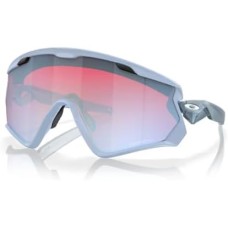 Oakley Мужские солнцезащитные очки Oakley Wind Jacket 2.0 OO9418 + ремешок-аксессуар в комплекте + набор iWear для ухода Синий (Matte Translucent Stonewash / Prizm Snow Sapphire)