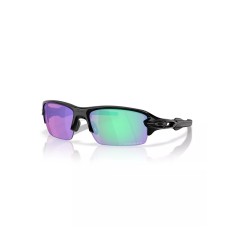 Oakley Универсальные солнечные очки Flak 2.0 S с прямоугольной оправой, материал O Matter, линзы Prizm Черный (Polished Black)
