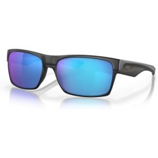 Oakley Солнцезащитные очки мужские Oakley Twoface OO9189 Square, легкие и прочные, в комплекте с ремешком и дизайнерским набором iWear Черный (Matte Black / Prizm Sapphire Polarized)