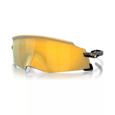 Oakley Мужские солнцезащитные очки Kato с щитовой оправой, материал O-Matter, линзы Prizm, ширина 0/149/136 Черный (Polished Black/Prizm 24k)