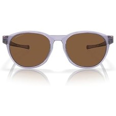 Oakley Круглые солнцезащитные очки Reedmace с поляризованными линзами, черный матовый Bio-Matter Оранжевый (Matte Transparent Lilac/Prizm Bronze)