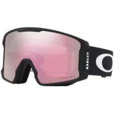 Oakley Лыжные очки Line Miner с цилиндрической линзой для отличного периферийного обзора Черный (Matte Black/Prizm Snow Hi Pink)