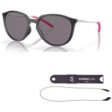 Oakley Женские солнцезащитные очки Sielo OO9288 с аксессуарами – шнурком и комплектом iWear Черный (Matte Black Ink / Prizm Grey Polarized)