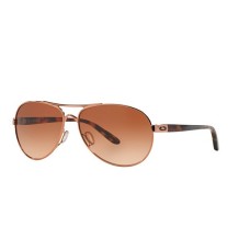 Oakley Женские солнцезащитные очки Oakley FEEDBACK 0OO4079, легкая оправа из C5™ и ацетата, линзы VR50 коричневого градиента Розовый (Rose)