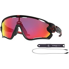 Oakley Мужские солнцезащитные очки Oakley Jawbreaker OO9290 с комплектом ремешка и дизайнерским набором iWear Eyewear Черный (Matte Black / Prizm Road)