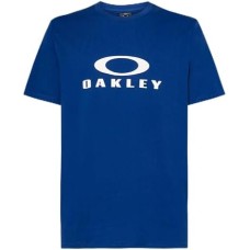 Oakley Мужская футболка Oakley O Bark 2.0 с круглым вырезом, 100% хлопок, удобная посадка Синий (Crystal Blue)