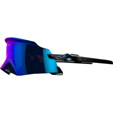 Oakley Спортивные солнцезащитные очки Kato с уникальным дизайном, улучшенной периферийной видимостью, прочной конструкцией и технологиями Prizm Черный (Pol Black/Prizm Sapphire)