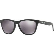 Oakley Солнцезащитные очки Frogskins Prizm с поляризованными линзами, прочной оправой и защитой от УФ-лучей Черный (Polished Black - Prizm Black)