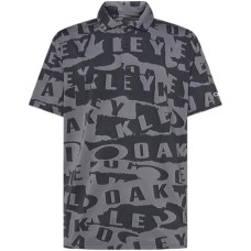 Oakley Поло Oakley Ransom из жаккардовой ткани с влагоотводящим эффектом и функциональными элементами Черный (Collage Blackout)