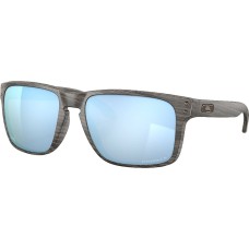 Oakley Солнцезащитные очки Holbrook XL с поляризованными линзами Prizm, 100% защита от UV, легкая оправа O-Matter Синий (Woodgrain/PRIZM Deep H2O Polarized)