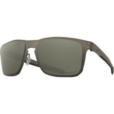 Oakley Солнцезащитные очки Holbrook с металлической оправой и поляризованными линзами Prizm, защищающие от искажений и усталости глаз Серый (Metal Gunmetal W/ Prizmblkpol)