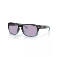Oakley Мужские солнцезащитные очки Holbrook Low Bridge Fit, прямоугольные, материал O Matter, размеры 56/17/138 Черный (Matte Transparent Stonewash Black Fade)
