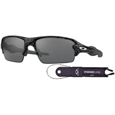 Oakley Мужские очки Oakley Flak 2.0 для низкой переносицы с азиатской посадкой + дополнительные аксессуары Серый (Carbon Fiber / Slate Iridium)